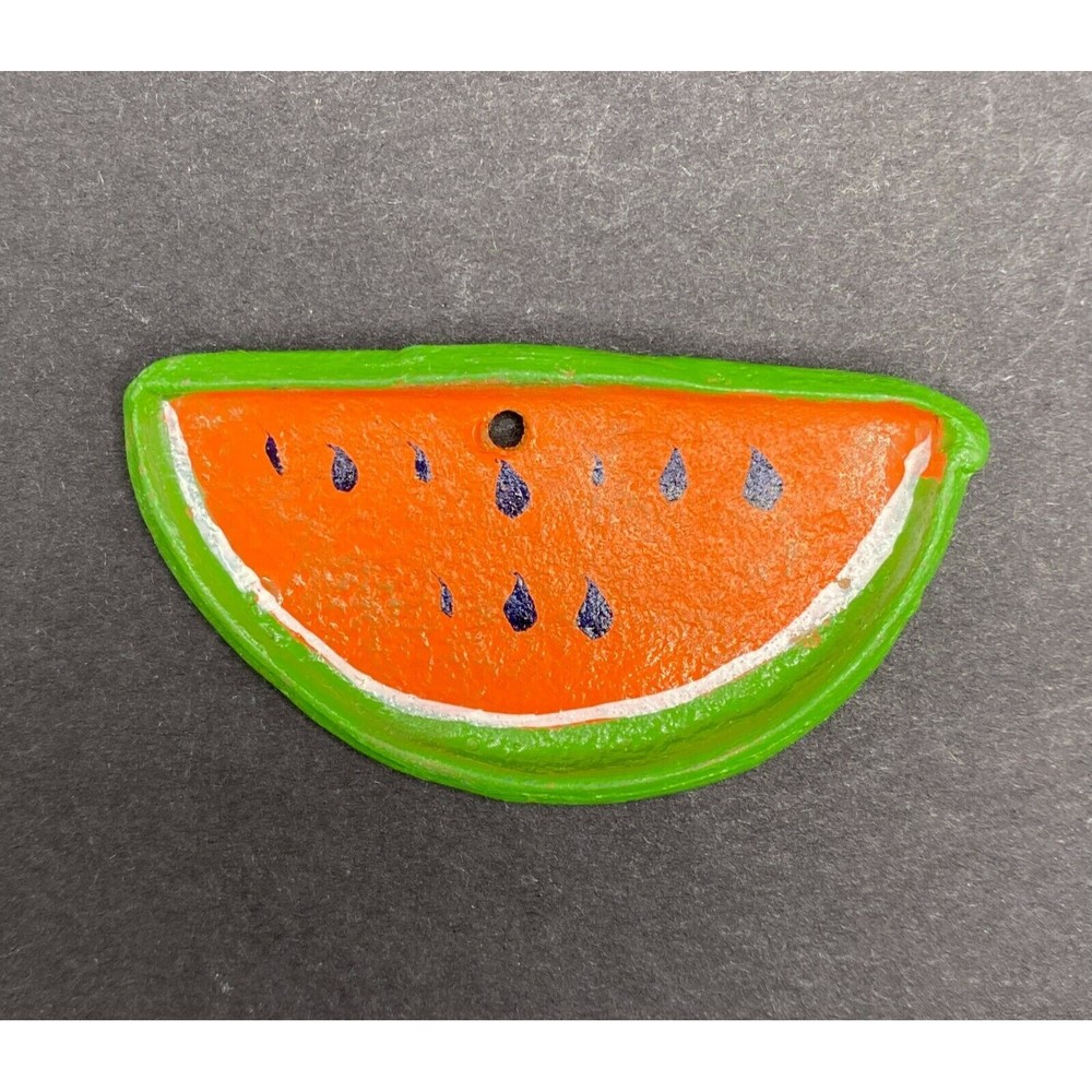 Mexican Clay Folk Art Miniature Watermelon Tray Beautiful Condition VINTAGE